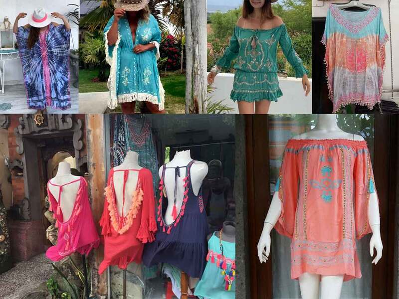 Beachwear femme en vente à l'export pour grossistes par agent sourcing à Bali en Indonésie.